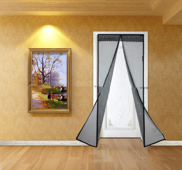 Household Stripe Magnetic Soft Screen Door - Tonvu